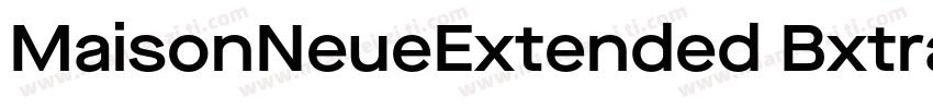 MaisonNeueExtended BxtraBold字体转换